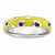 Sterling Silver Polished Enameled Animal Print Ring