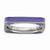 Sterling Silver Polished Purple Enameled Square Ring