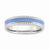 Sterling Silver Polished Blue Enameled Ring