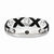Sterling Silver Polished CZ & Enameled Ring