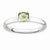 Sterling Silver Polished Peridot Ring