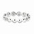 Sterling Silver Polished Diamond Ring
