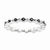 Sterling Silver Polished White and Black Diamond Ring