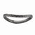 Sterling Silver Polished Black-plate Wave Ring