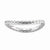 Sterling Silver Polished Rhodium-plate Wave Ring
