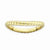 Sterling Silver Polished Gold-plate Wave Ring