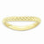 Sterling Silver Polished Gold-plate Wave Ring
