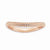 Sterling Silver Polished Pink-plate Wave Ring