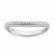 Sterling Silver Polished Rhodium-plate Wave Ring
