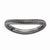 Sterling Silver Polished Black-plate Wave Ring