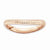 Sterling Silver Polished Pink-plate Wave Ring
