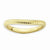 Sterling Silver Polished Gold-plate Wave Ring