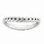 Sterling Silver Polished Rhodium-plate Wave Ring