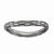 Sterling Silver Polished Black-plate Wave Ring