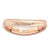Sterling Silver Polished Pink-plate Wave Ring