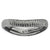 Sterling Silver Polished Black-plate Wave Ring