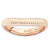 Sterling Silver Polished Pink-plate Wave Ring
