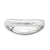 Sterling Silver Polished Rhodium-plate Wave Ring