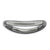 Sterling Silver Polished Black-plate Wave Ring