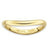 Sterling Silver Polished Gold-plate Wave Ring