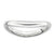 Sterling Silver Polished Rhodium-plate Wave Ring