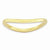 Sterling Silver Polished Gold-plate Wave Ring