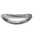 Sterling Silver Polished Black-plate Wave Ring