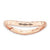 Sterling Silver Polished Pink-plate Wave Ring