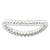 Sterling Silver Polished Rhodium-plate Wave Ring