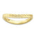Sterling Silver Polished Gold-plate Wave Ring