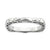 Sterling Silver Polished Rhodium-plate Square Ring