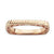 Sterling Silver Polished Pink-plate Square Ring