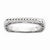 Sterling Silver Polished Rhodium-plate Square Ring