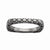 Sterling Silver Polished Black-plate Square Ring