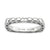Sterling Silver Polished Rhodium-plate Square Ring