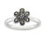 Sterling Silver Marcasite Scalloped Ring