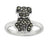 Sterling Silver Marcasite Dog Ring