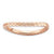 Sterling Silver Polished Pink-plated Wave Ring