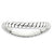 Sterling Silver Polished Antiqued Wave Ring