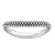 Sterling Silver Polished Antiqued Wave Ring