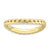 Sterling Silver Polished Gold-plated Wave Ring