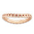Sterling Silver Polished Pink-plated Wave Ring