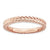18k Rose Gold Plated Sterling SilverDomed Ring