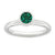 Sterling Silver High 5mm May Swarovski Ring