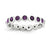Sterling Silver February Swarovski Ring