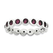 Sterling Silver June Swarovski Ring