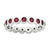 Sterling Silver July Swarovski Ring