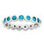 Sterling Silver December Swarovski Ring