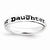 Sterling Silver Polished Enameled Daughter Ring
