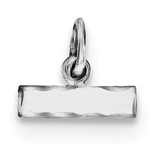Sterling Silver Small Diamond-cut #Top Charm hide-image